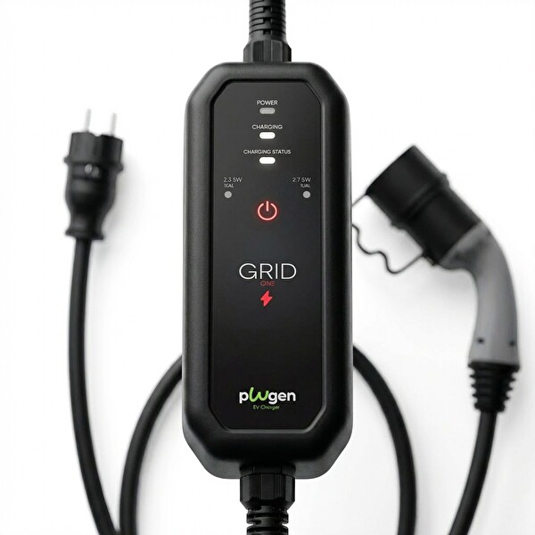 Plugen GRID 1 Taşınabilir 3.7 kW Tek Faz Type 2 10-16A 5 M Çantalı Elektrikli Araç Şarj Cihazı