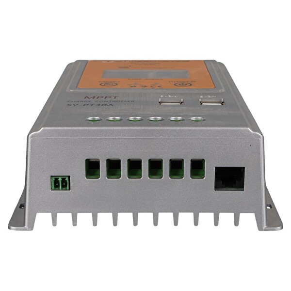 Powermaster PM-PT30A 12V-24V 30Amper MPPT 4 USB'li Dijital Alüminyum Kasa Solar Şarj Regülatörü