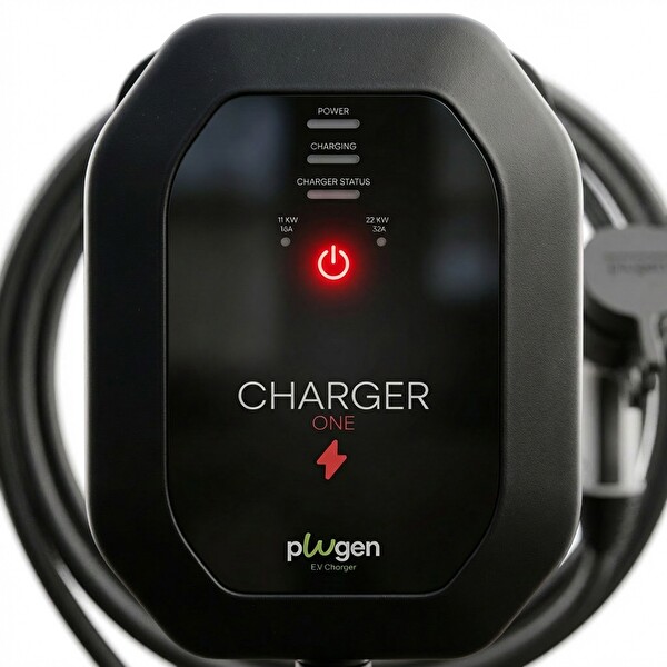 Plugen Charger One Elektrikli Araç Şarj Cihazı 11-22 kW 3 Faz 16-32A Type 2 - 10 Metre