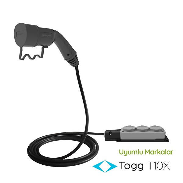 Plugen V2L Adaptör 5 Metre 3'lü Uzatma Prizli - Togg T10X Uyumlu Araçtan 220V Priz Çıkışı S/G
