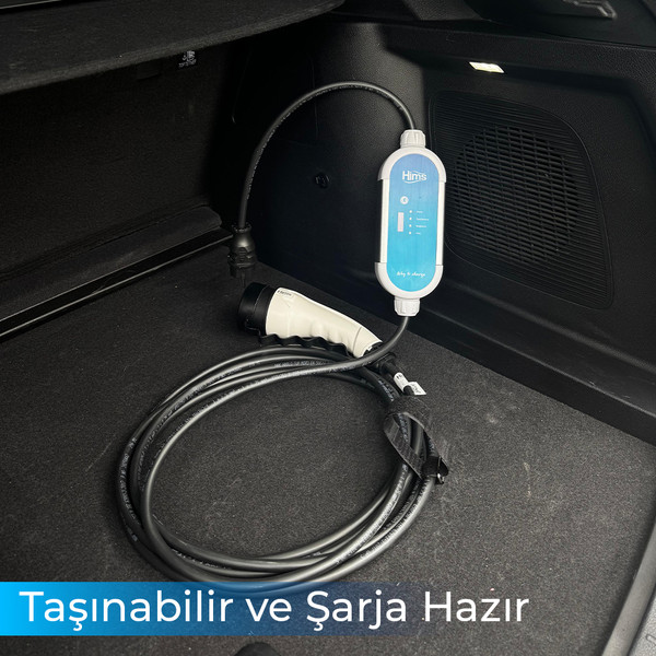 Hims HCTK-G-3-10 3.7 kW 10 Metre Kablolu Taşınabilir Elektrikli Araç Şarj İstasyonu