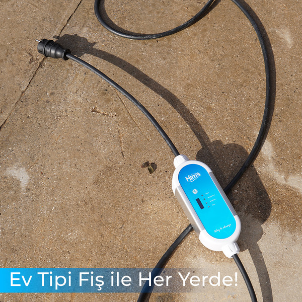 Hims HCTK-G-3-10 3.7 kW 10 Metre Kablolu Taşınabilir Elektrikli Araç Şarj İstasyonu