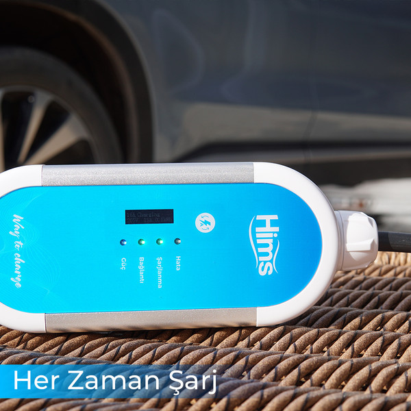 Hims HCTK-G-3-10 3.7 kW 10 Metre Kablolu Taşınabilir Elektrikli Araç Şarj İstasyonu
