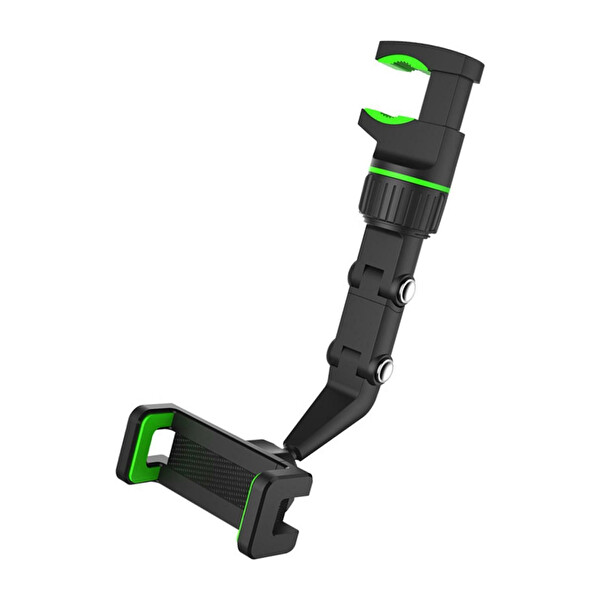 ScHitec 360 Derece Dönebilen Dikiz Aynası Siyah Araç İçi Telefon Tutucu