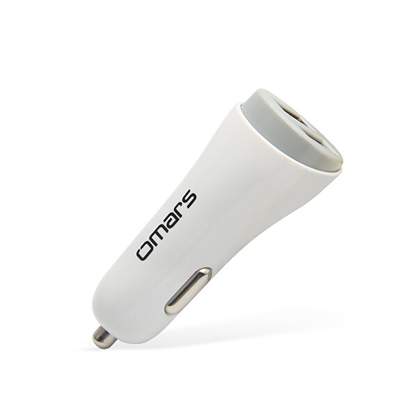Omars 4.8A Çift Usb Çıkışlı Araç İçi Şarj Cihazı
