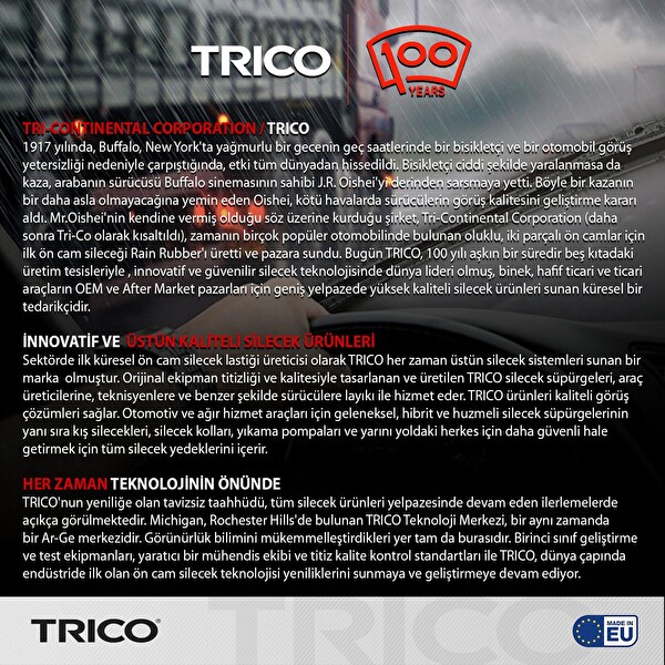 Trico Force Multifit Tek Silecek 430mm Tf430l