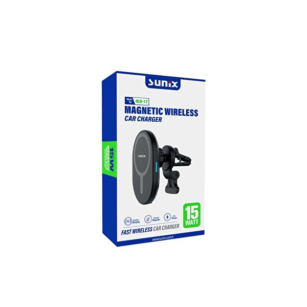 Sunix HLD-17 MagSafe 15W Hızlı Şarj Araç Tutucu