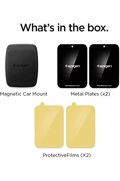 Spigen Kuel H12 A201 - 000CD20115 Tüm Cihazlara Uyumlu Manyetik Premium Araç İçi Telefon Tutucu