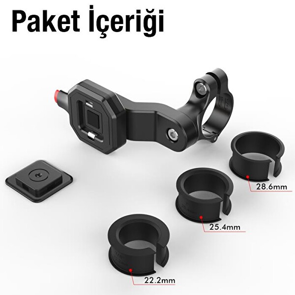 ZHL Tools 146A 360 Derece Dönebilen Bisiklet Gidonu Telefon Tutucu Stand