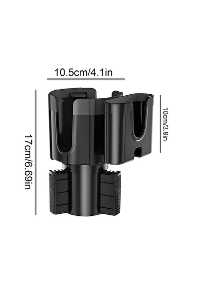 Mega Oto Market Ayarlanabilir Siyah Araç İçi Bardak Tutucu Telefon Tutucu