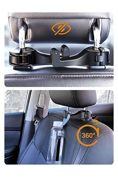 Mega Oto Market Arka Koltuk Kafalık Askılık Kanca Telefon Tutucu