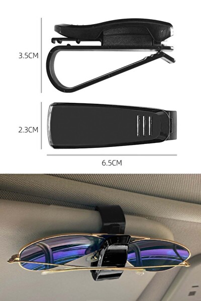 Mega Oto Market Araç İçi Klipsli Universal Gözlük Kart Tutucu
