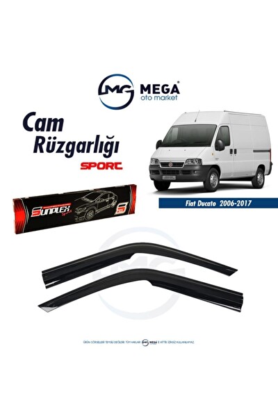 Mega Oto Market Fiat Ducato 2006-2017 Uyumlu Cam Rüzgarlık Mugen Tip Sunplex