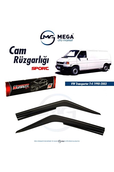 Mega Oto Market VW Transporter T4 1990-2003 Uyumlu Cam Rüzgarlık Mugen Tip