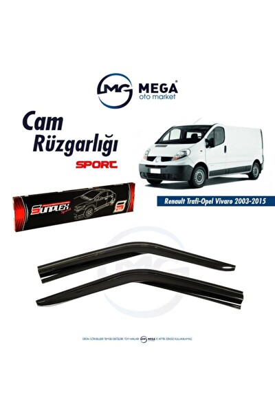 Renault Traffic 2003-2015 Uyumlu Cam Rüzgarlık Mugen Tip