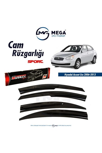 Mega Oto Market Hyundai Accent Era 2006-2013 Uyumlu Cam Rüzgarlık Mugen Tip Sunplex N11.35032