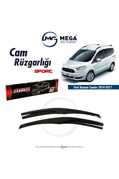 Mega Oto Market Ford Tourneo Courier 2014-2018 Uyumlu Cam Rüzgarlık Mugen Tip