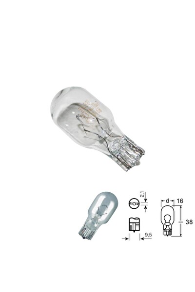 Osram 12V 16W Dipsiz Ampul W16W 1 Adet