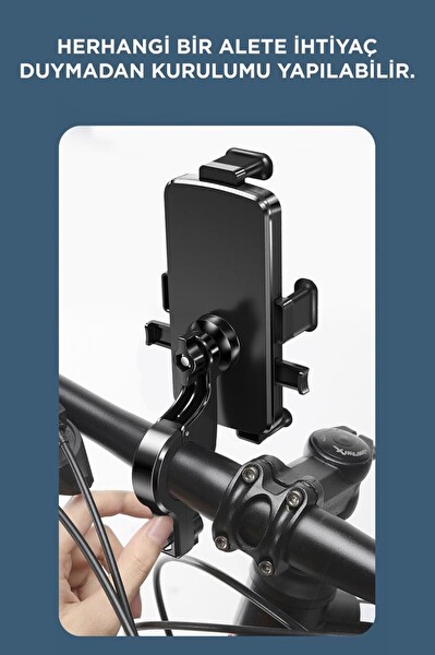 Torima JX-041 Car Holder Siyah Araç İçi ve Bisiklet Telefon Tutucu