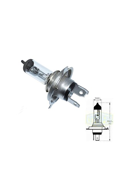 Mega Oto Market H4 12V 60/55W Far Ampul Trifa 01661 1 Adet