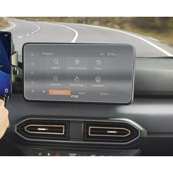 Engo Dacia Jogger Extreme 8 inç Multimedya Mat Ekran Koruyucu