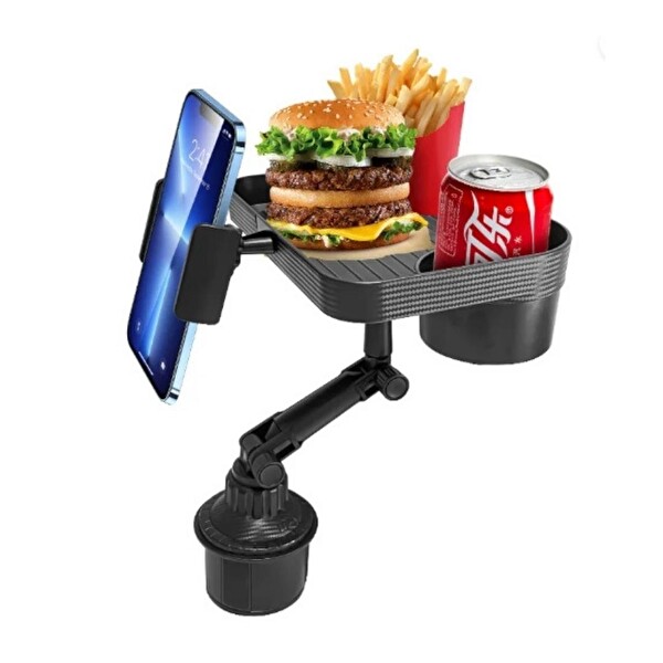 Cosmostech Universal 360 Derece Araba Bardak Telefon Tutucu Stand