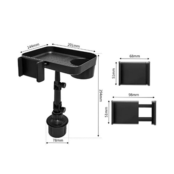 Cosmostech Universal 360 Derece Araba Bardak Telefon Tutucu Stand