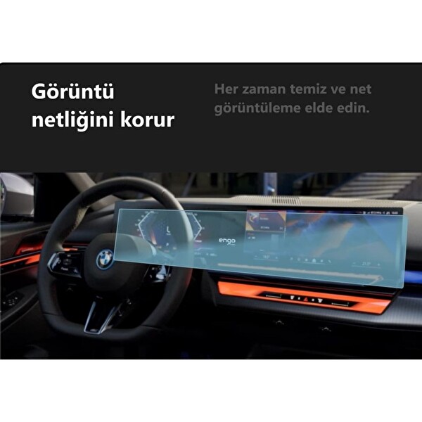 Engo BMW i5 Ekran Koruyucu Şeffaf Nano Tam Kaplama Tek Parça