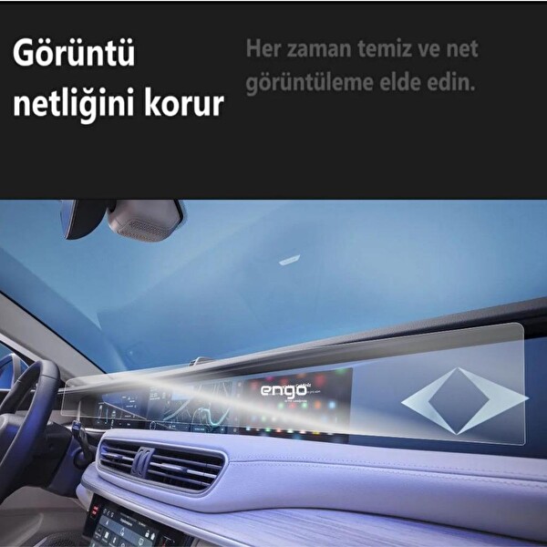 Engo TOGG T10X Ekran Koruyucu Dijital Gösterge Bilgi Multimedya