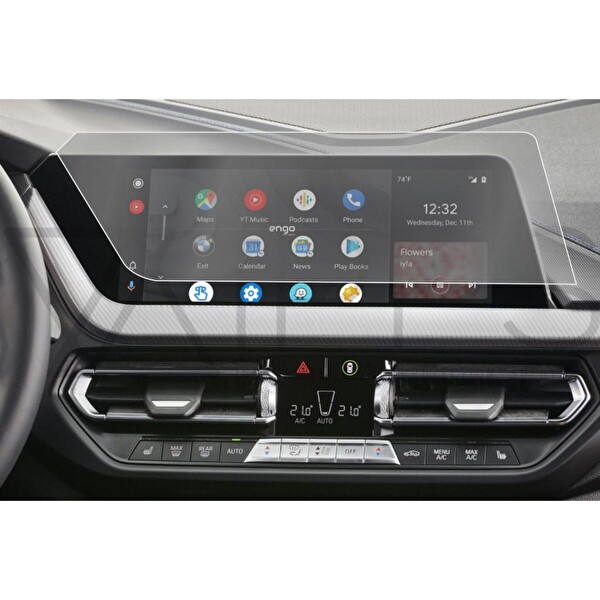 BMW 116d 10.25" Mat Multimedya Ekran Koruyucu Şeffaf