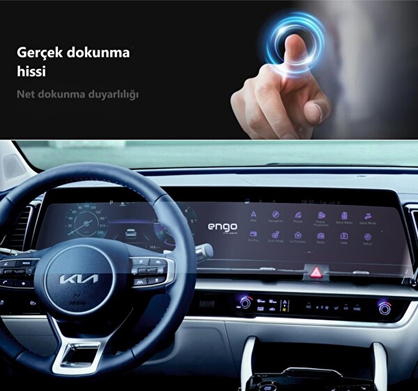 Engo Kia Sportage Ekran Koruyucu Dijital Gösterge Ve Multimedya