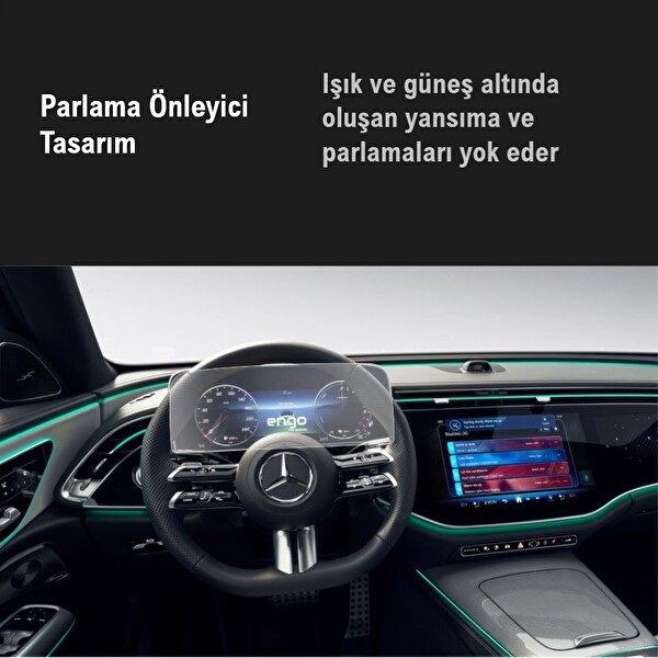 Engo Mercedes E220 Gösterge Paneli Mat Ekran Koruyucu W214