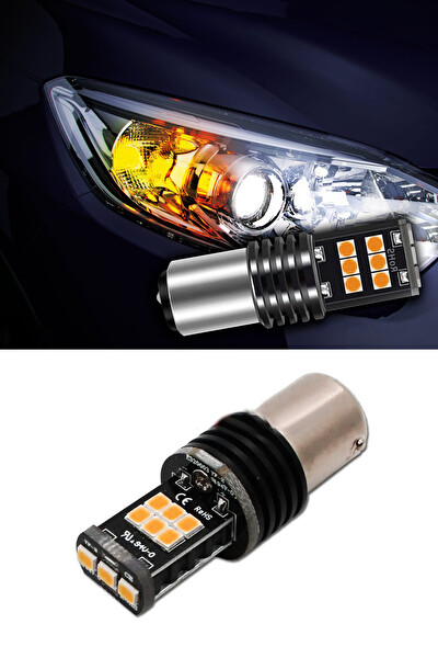 Mega Oto Market Çift Duylu Dipli Geri Vites Lambası Beyaz Çakarlı Led Ampul 1 Adet 1016ç