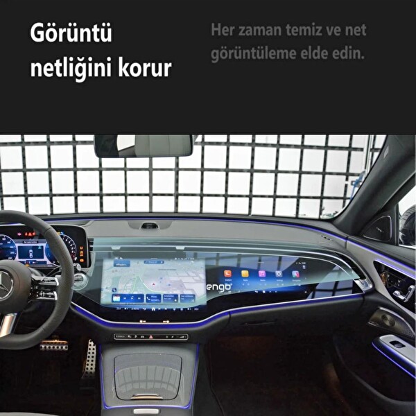 Engo Mercedes E180 Ekran Koruyucu Multimedya + Yolcu Ekranı W214