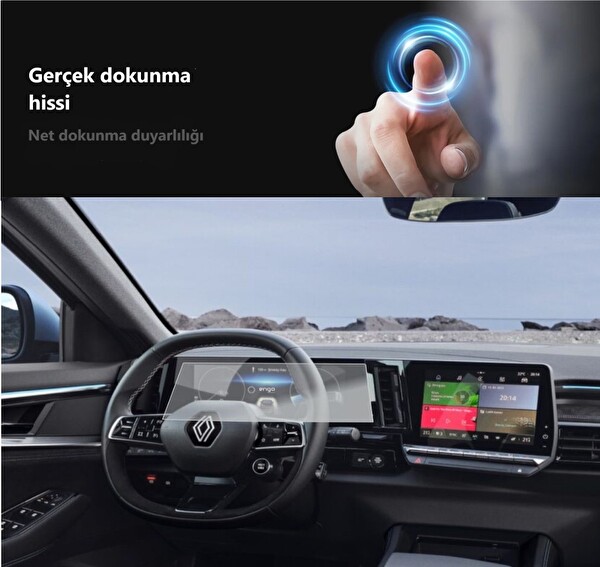 Engo Renault Austral Dijital Gösterge Mat Ekran Koruyucu 12.3