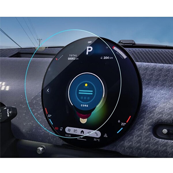 Engo Mini John Cooper Works Ekran Koruyucu Multimedya-Gösterge