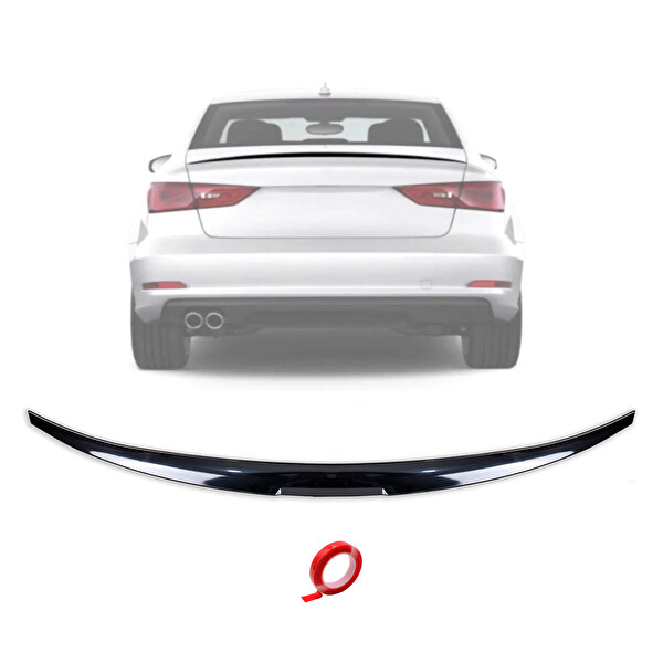 Mega Oto Market Renault Talisman 2016-2022 İle Uyumlu Piano Black Enjeksiyon Kalıp Bagaj Spoiler