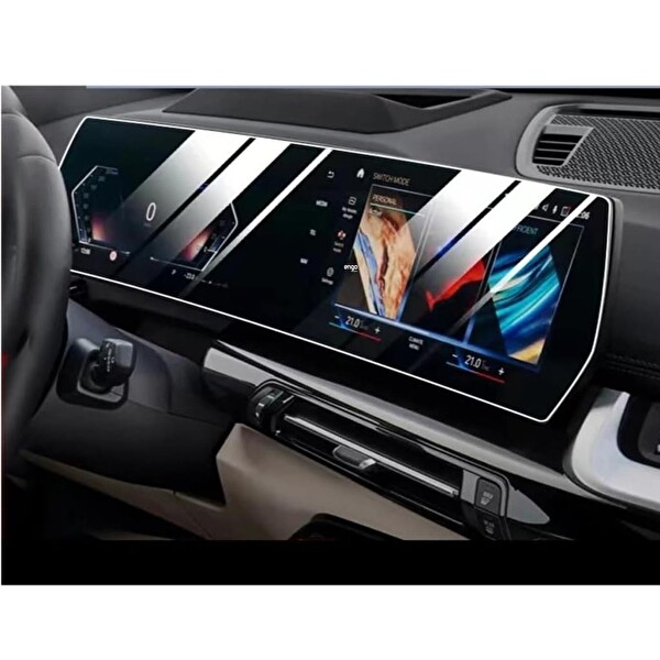Engo BMW X2 Mat Ekran Koruyucu Kavisli Ekran İle Uyumlu Tek Parça