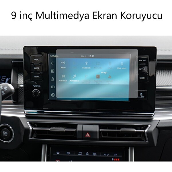 Engo SsangYong Torres Mat Ekran Koruyucu Multimedya ve Gösterge