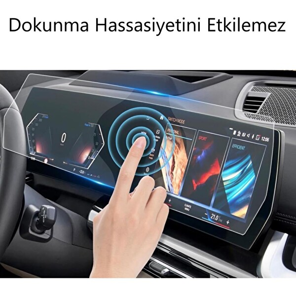 Engo BMW X2 Ekran Koruyucu Kavisli Ekran İle Uyumlu Tek Parça