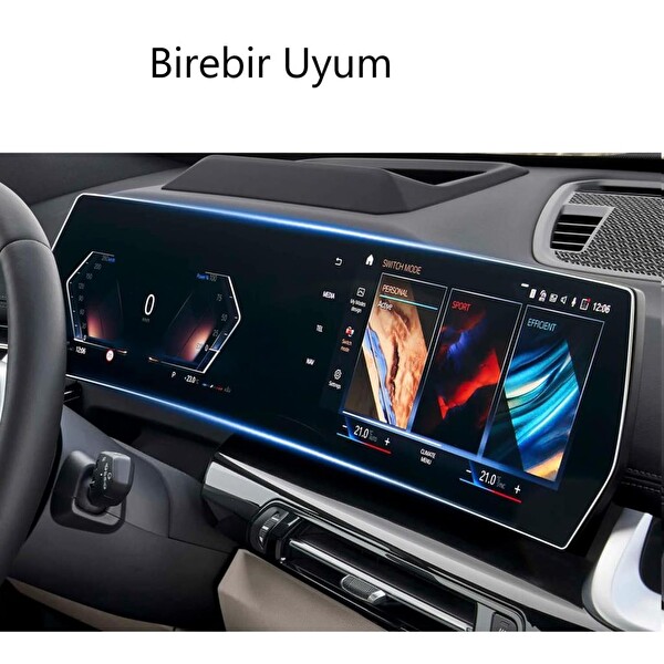 Engo BMW X2 Ekran Koruyucu Kavisli Ekran İle Uyumlu Tek Parça