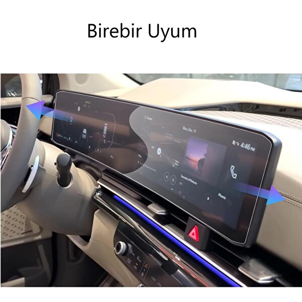 Engo Kia Ev3 Mat Ekran Koruyucu Multimedya ve Dijital Gösterge