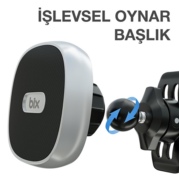 Bix Çok Açılı Ayarlanabilir Manyetik Araç içi Telefon Tutucu