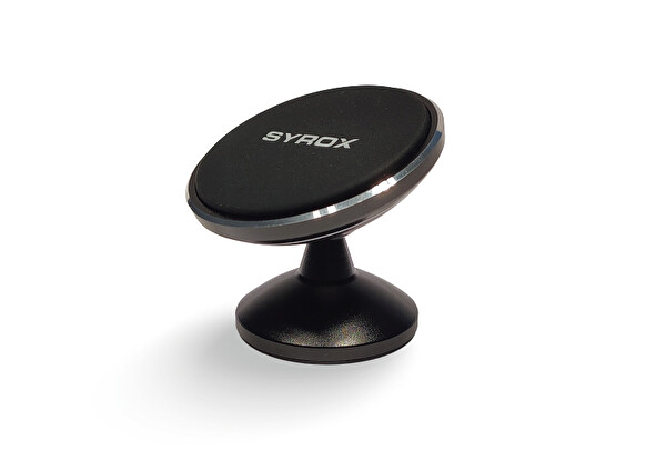 Syrox PH34 Açı Ayarlı Mıknatıslı Araç İçi Telefon Tutucu - Siyah