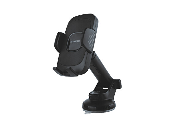 Syrox PH40 Açı Ayarlı Vantuzlu Araç İçi Telefon Tutucu - Siyah