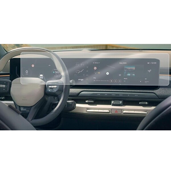 Engo Kia Ev6 Mat Ekran Koruyucu Multimedya ve Gösterge 2024-2025