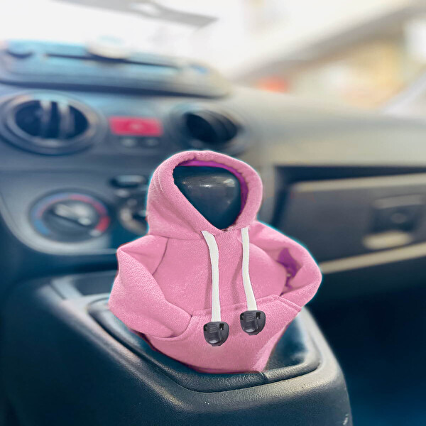 Mega Oto Market Tüm Araçlara Uyumlu Pembe Oto Vites Poları Araç Vites Kıyafeti