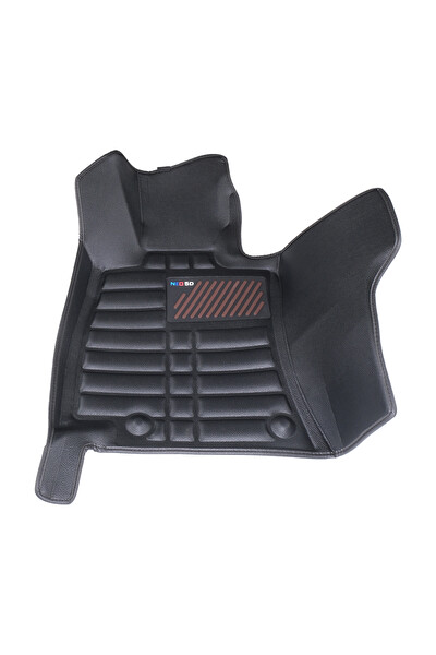 Mega Oto Market Mercedes E Serisi 2024- Günümüz İle Uyumlu Dikişsiz (Press) Siyah 5D Deri Havuzlu Paspas