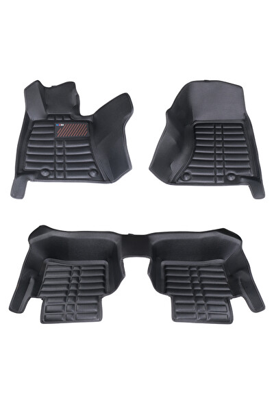 Mega Oto Market Mercedes E Serisi 2024- Günümüz İle Uyumlu Dikişsiz (Press) Siyah 5D Deri Havuzlu Paspas