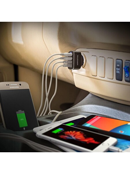 Ravpower RP-VC003 Car Charger 4-Port Charge 3.0 54W Araç Şarjı